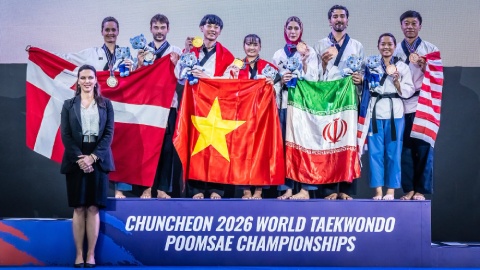 Taekwondo Việt Nam giành HCV thế giới tại Chuncheon